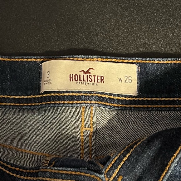 Hollister Dark Blue Denim Jean Shorts - Picture 3 of 3